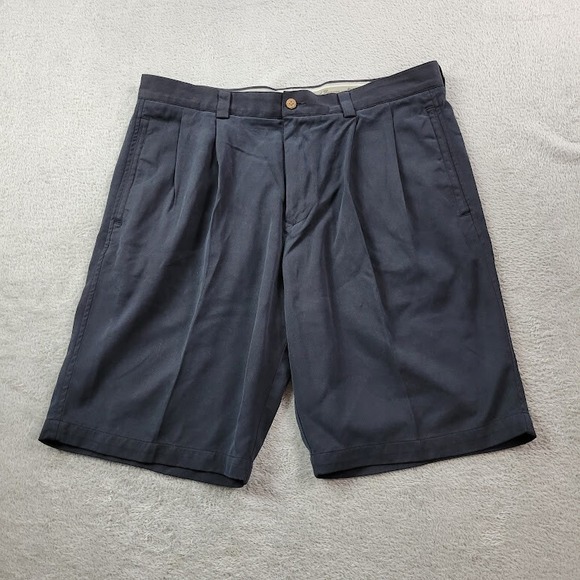 Pussers Island Reserve Shorts Mens 36 Black 100% Silk Beach Lighweight Outdoor - Picture 1 of 10